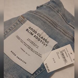 Good American Slim Bootcut Jeans - Light Blue